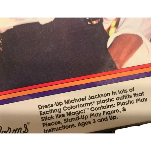 Michael Jackson Colorforms Dress-up Set (Reissue of Original 1984 Toy) NEW 2010 - Picture 10 of 14